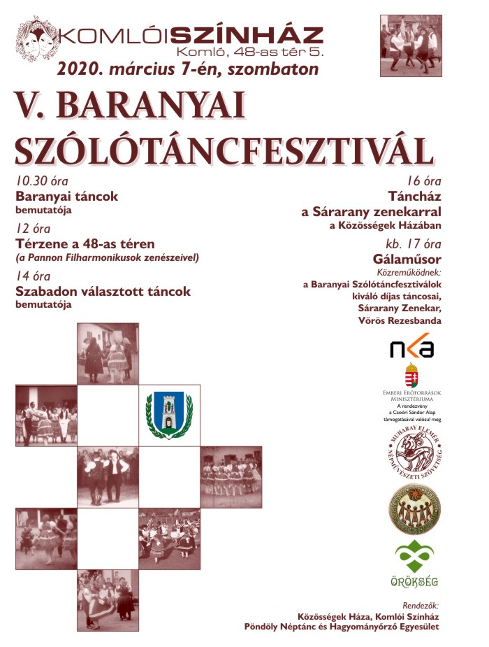 V. Baranyai Szólótáncfesztivál plakát