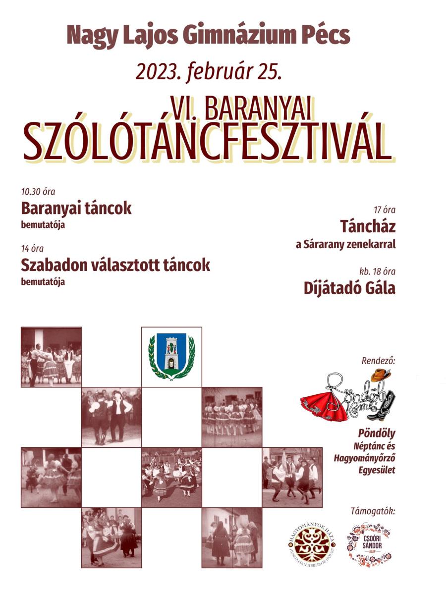 VI. Baranyai Szólótáncfesztivál - program